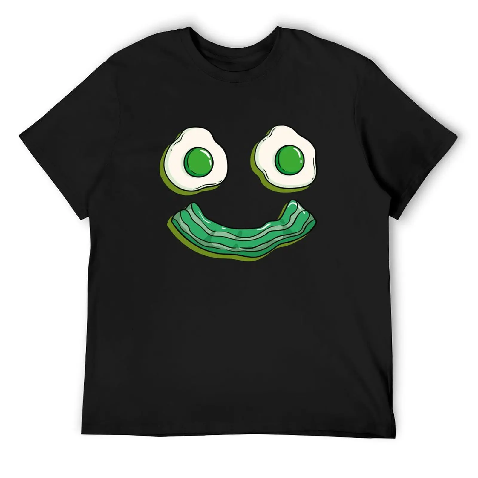 

Green Eggs an Bacon Saint Patricks Day Easter T-Shirt summer top oversizeds football t shirt funny costumes men tshirt