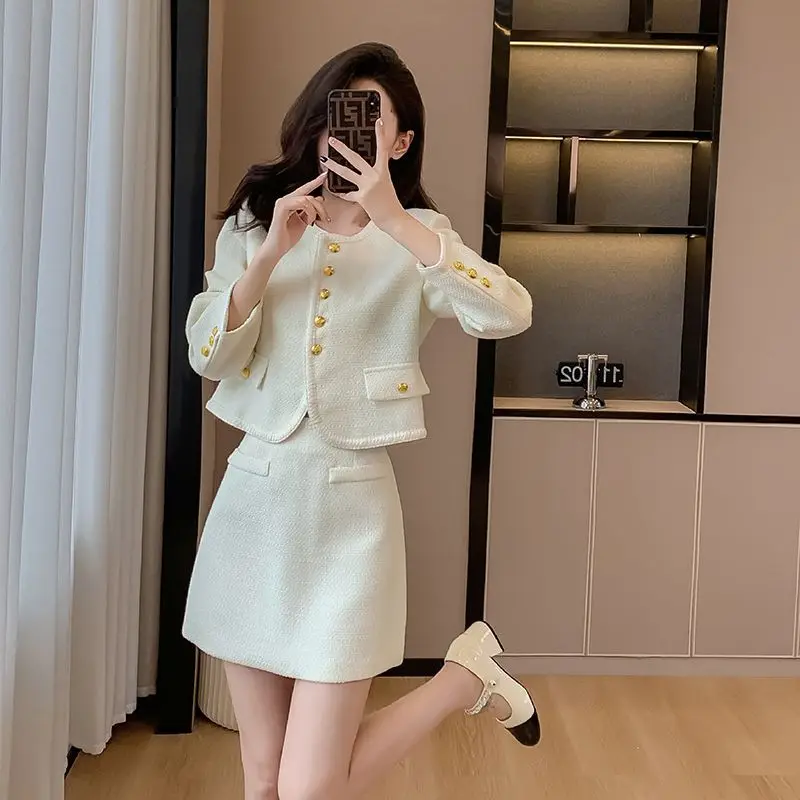 

Fragrant Wind Suit Advanced Sense Small Dress Plutocrat Thousand Gold Wind Autumn Dress With Fashionable Foreign Temperament