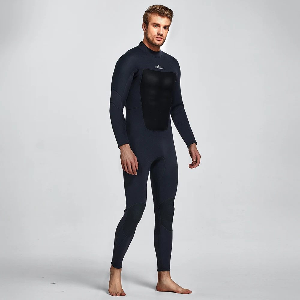 Full Wetsuits 3mm Neoprene Scuba Diving Suits Back/Front Zip Swimming Suit One Piece Long Sleeve for Water Sports Wet Suits