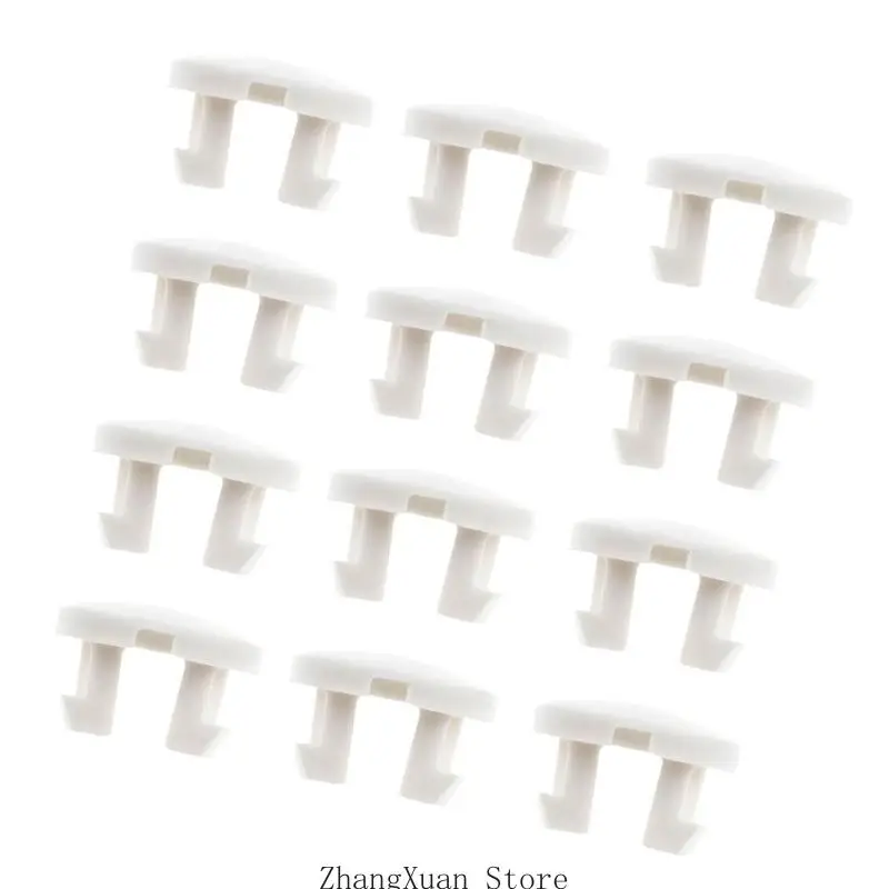 Kunststoff-Unterschienenknopf, weißer Klebeband-Verriegelungsstopfen für horizontale Jalousien, Bodenschienen, Reparaturteile – Detail 8
