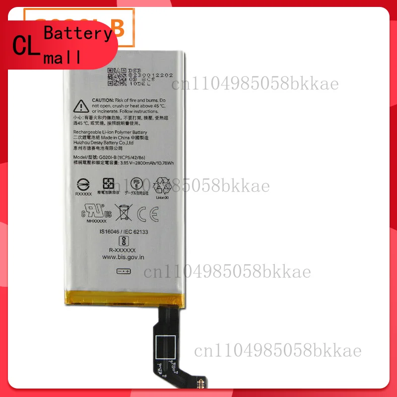 

Сменный аккумулятор G020I-B для Google Pixel 4 Pixel 4, подлинный аккумулятор 2800 мАч