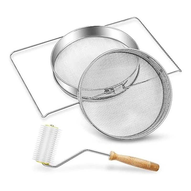 

1 SET Honey Filter Double Screen Beekeeping Equipment Filter Double Screen Honey Filter Honey Strainer