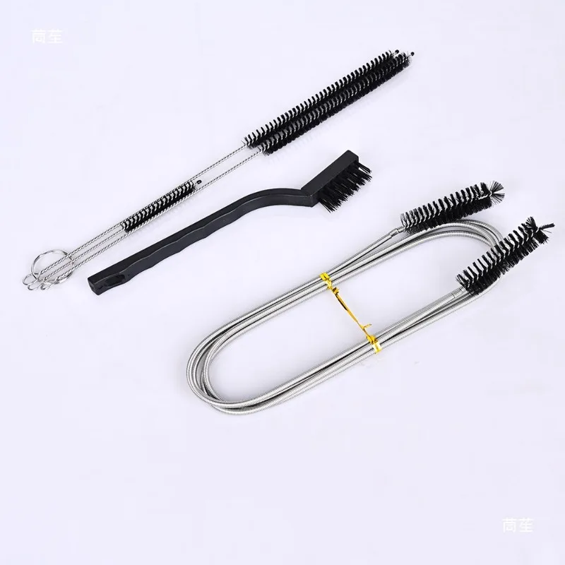 Hookah cleaning brush 8-piece set with drawstring bag for storage