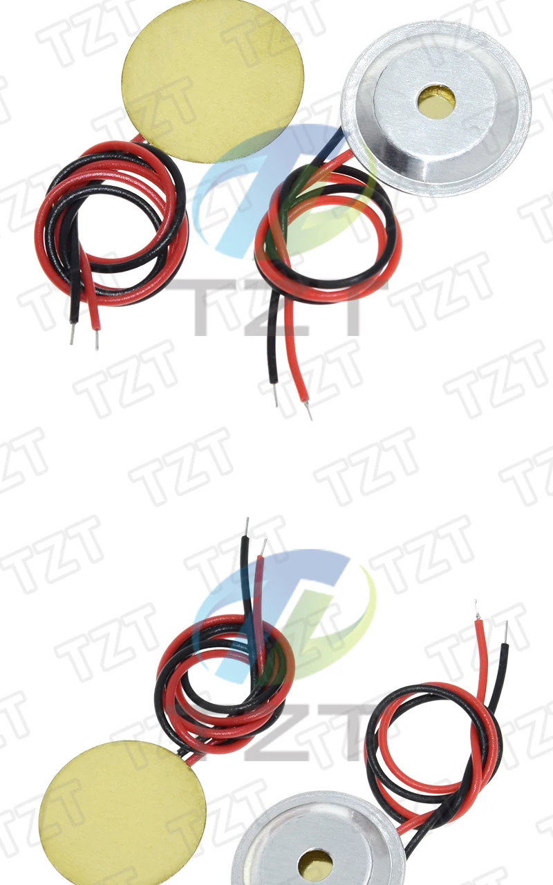 10/30 Stück 15 mm Summer-Sounder-Sensoren Trigger-Trommelscheibe mit Kupferdraht + Aluminiumgehäuse – Detail 4