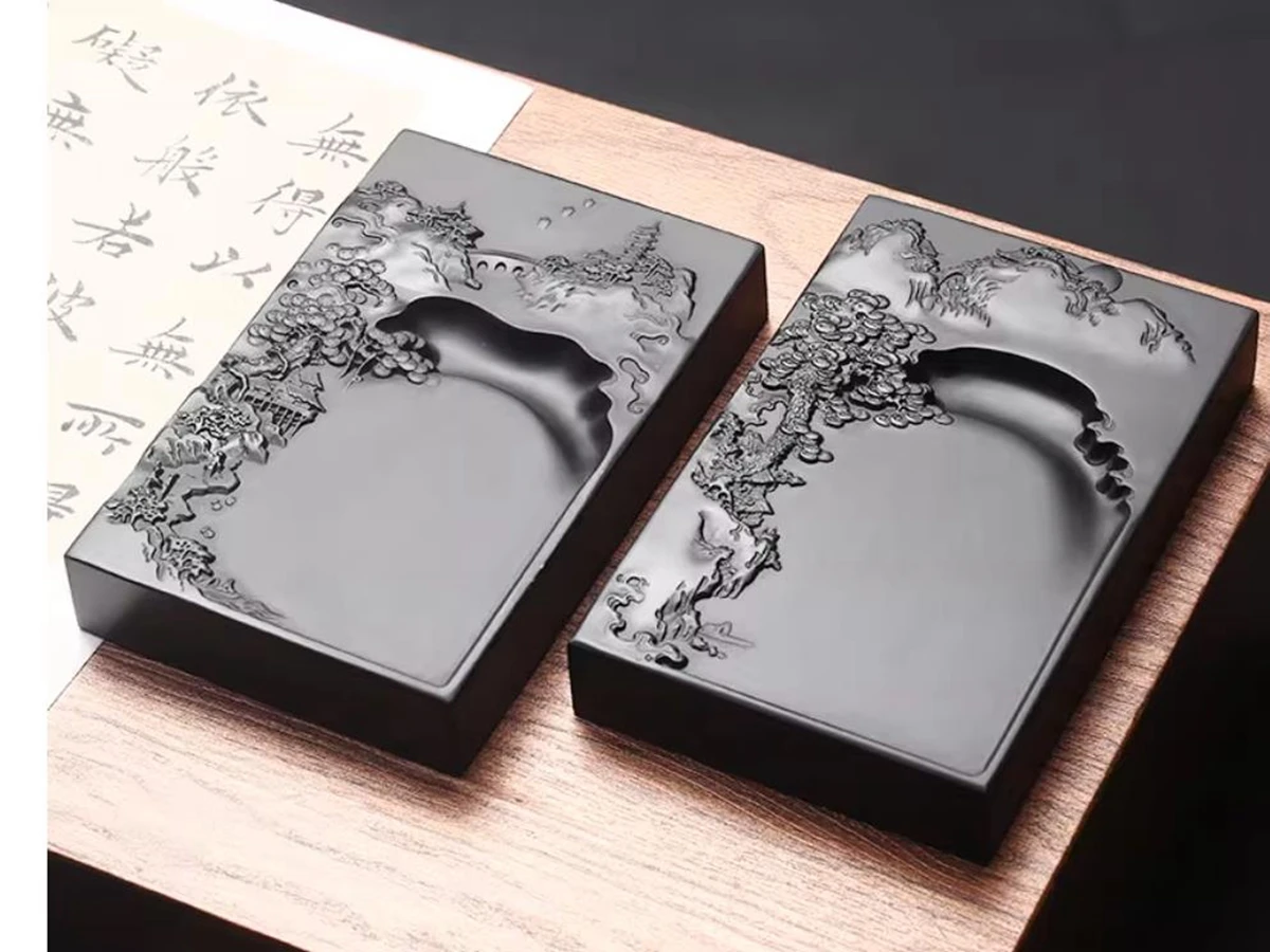 1pc-natural-she-ink-stone-carving-landscapes-chinese-water-brush-inkstone-calligraphy-painting-tool
