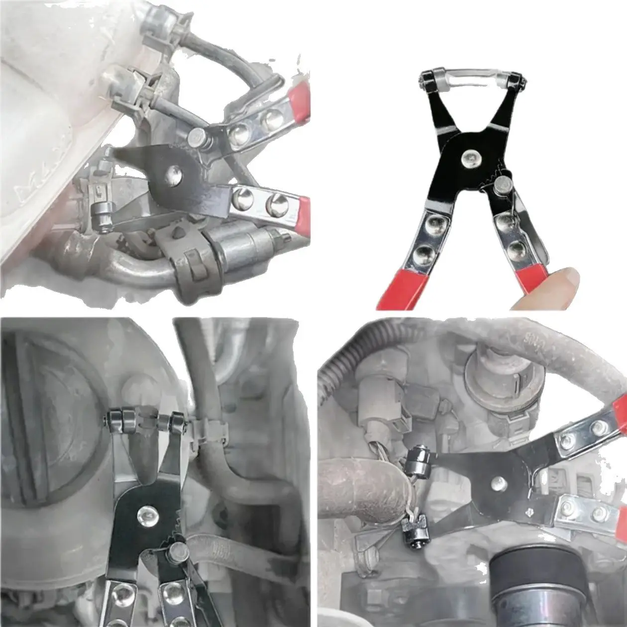 1pcs Water Pipe Hose Flat Band Ring Type Tool Auto Removal Tools Car Hose Clamps Pliers for Garden Car Truck Accessories Locking
