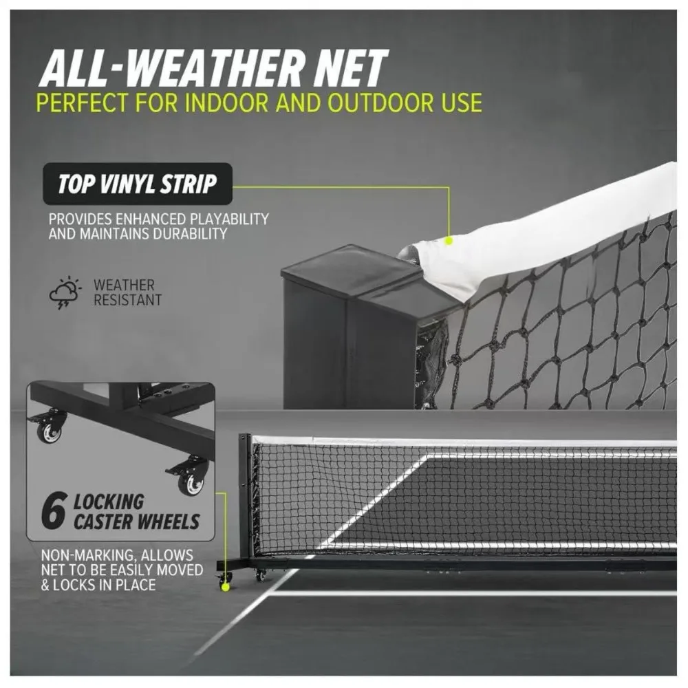 

Heavy Duty Pickleball Pillar Outdoor Removable Pickleball Nets Indoor and Outdoor Training Nets