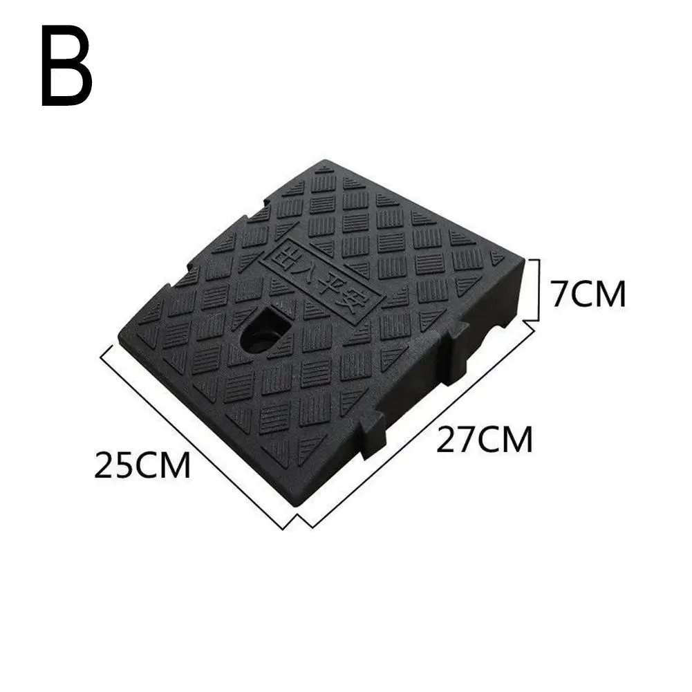 Zware Oprit Ramps7/13cm Hoogte Draagbare Anti-Slip Auto Wiel Chock Set Drempel Oprit voor vrachtwagen Trailer Motor Garage