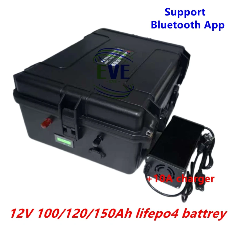 

EVE 36V 150AH lifepo4 36v 120Ah lifepo4 литиевая батарея bluetooth APP BMS для 4000w go cart велосипед скутер лодка + зарядное устройство 10A