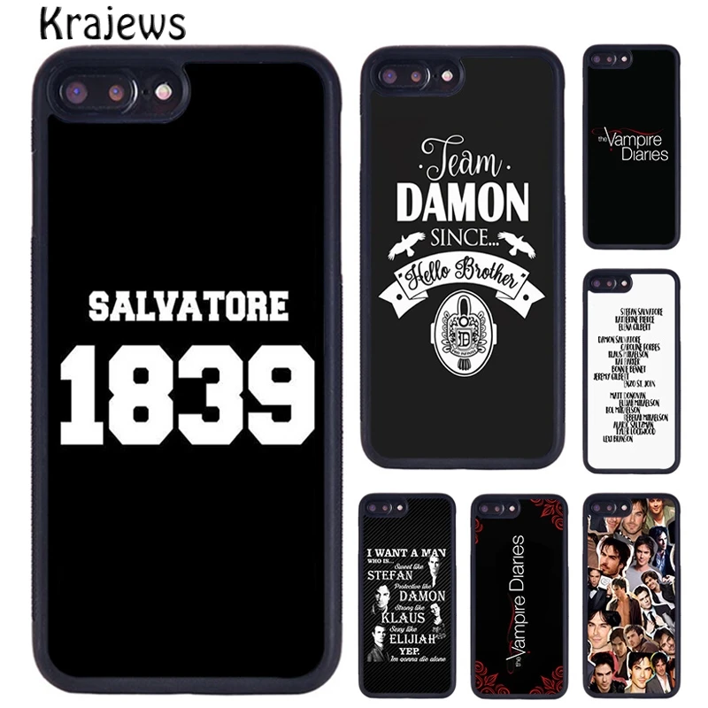 Krajews American TV The Vampire Diaries 1839 حافظة هاتف لهاتف iPhone 17 Air 16 14 plus 11 12 13 pro max