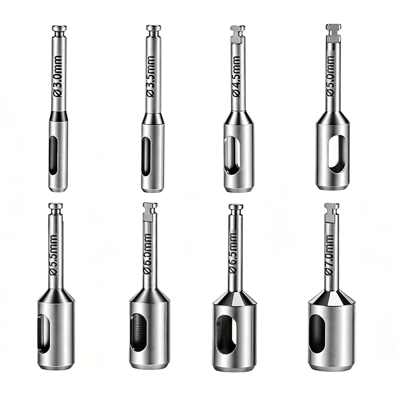Dental Gingival Circular Resection Drill Stainless Steel Implant Surgical Tissue Punch for Low Speed Handpiece