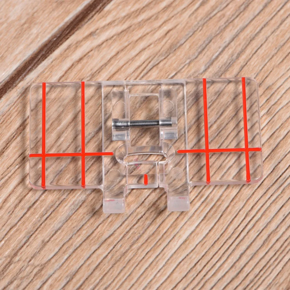 Plastic Parallel Stitch Foot Clear 45 x 30mm Border Guide Presser Foot Snap On Presser Foot for For Brother, For Feiyue, etc.
