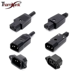 Conector de toma de corriente cc/ca, Terminal de 3 pines, enchufe ca/cc, conector de alimentación automático para olla arrocera, conectores de cable macho/hembra, 1 unidad