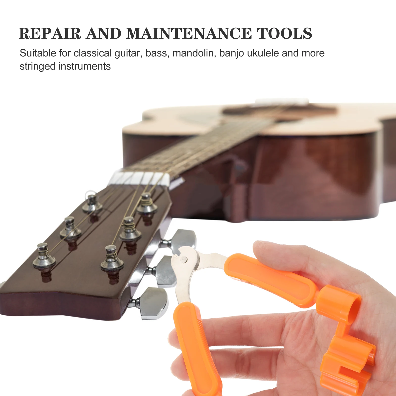 

Guitar String Durable Tool for Cutting Rolling Prying Strings Classical Guitar Bass M Banjo Ukulele Maintenance