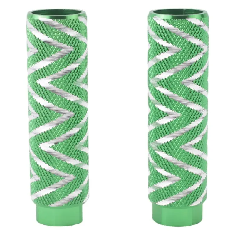 NEW HOT In Stock-2 Pcs  Aluminum Alloy Bike Pegs BMX Pedals Fit 3/8 Inch Axles Bicycle Back Seat Pedals