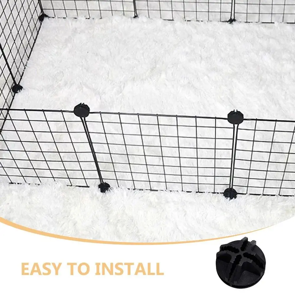 Accesorios de sujetadores, conectores de cubo de alambre, cierre de armario, estantería de almacenamiento, organizador Modular, hebillas de jaula de plástico DIY, 8 Uds.