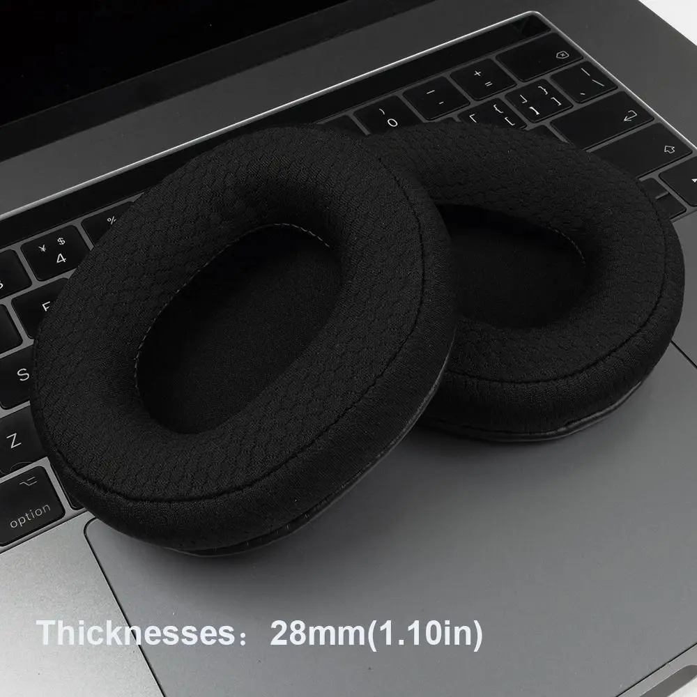 Soft Mesh Cloth Earphone Pads Memory Foam Sponge Replacement Earpads Protein Leather Headphones Cover for OneOdio A70 A71