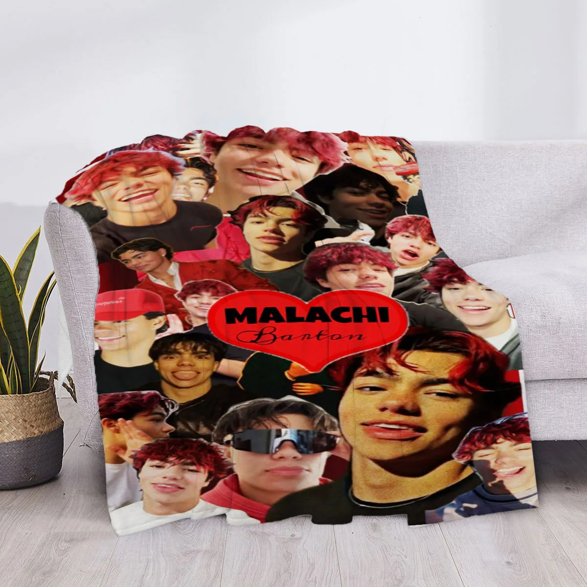 M-Malachi Barton Sofa Throw Blanket Luxury Throws Blankets Home and Decoration Bed Knee Custom Anime Fluffy Soft Children's Cute