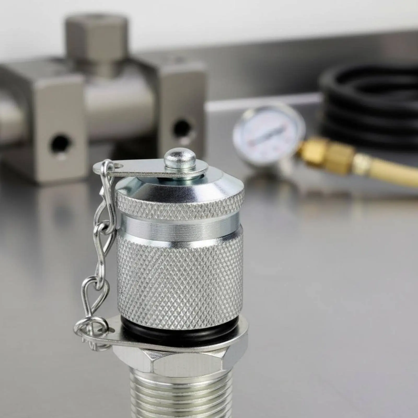 Hydraulic Pressure Test Point Galvanized Finish High Pressure Test Fitting Hydraulic Measuring Point Adapter Burr-Clean Threads