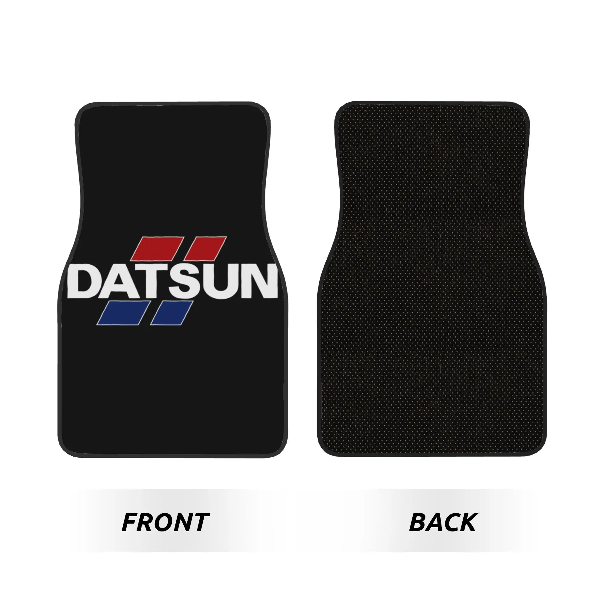 Datsuns Car 4PCS Crystal Velvet Car Floor Mats Set Universal Front Rear Foot Mats Non-Slip Car Interior Floor Protection Mat