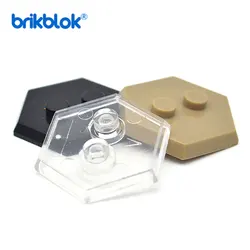 Soporte Hexagonal para Minifigs, bloques de construcción, placa base Hexagonal, juguetes de construcción, 20 piezas