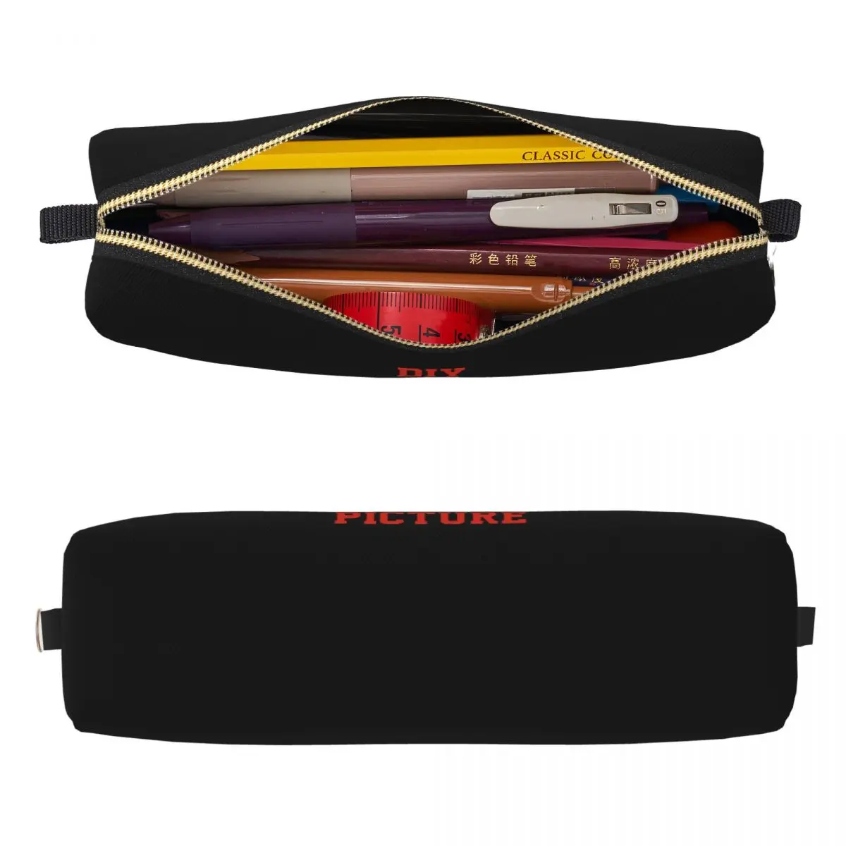 Aangepaste uw foto etui aangepaste maatwerk DIY pennenhouder tassen kinderen grote capaciteit kantoor cosmetische pennenbakje