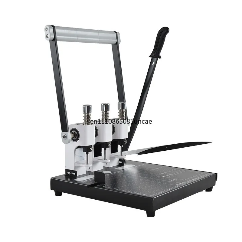 For 3 Hole Heavy Duty Punch Machine 300 Pages Capacity A4 Archive Binding Integrated Paper Punch Cut Office Equipment