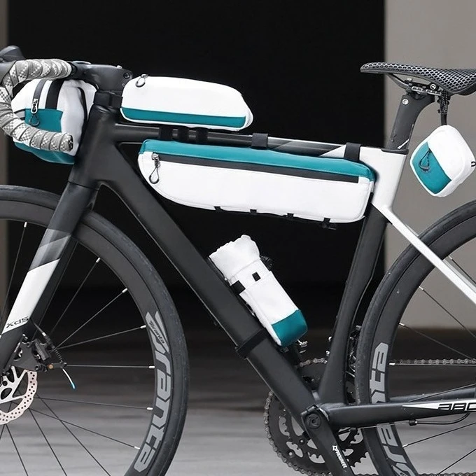 

Велосипедная сумка на раму 2 л, большая вместимость, нейлоновая, износостойкая, для шоссейных и горных велосипедов, для хранения велосипедных принадлежностей