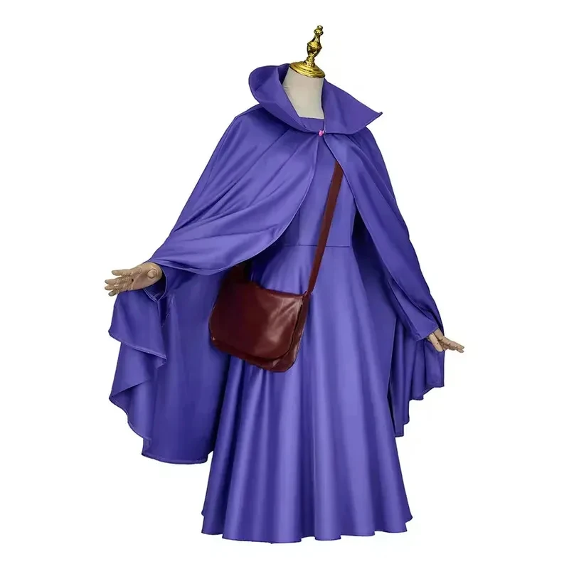 Disfraz de Cosplay Berserk Schierke con Capa, Sombrero y Bolsa, Traje para Fiesta de Halloween y Mascarada para Mujeres y Niñas