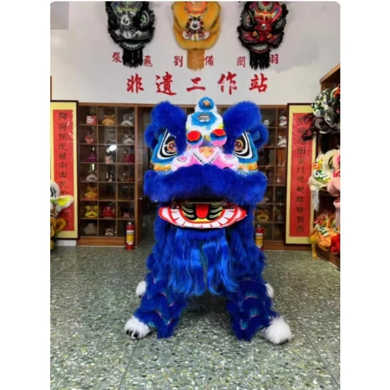 Wool style dragon and lion dance props