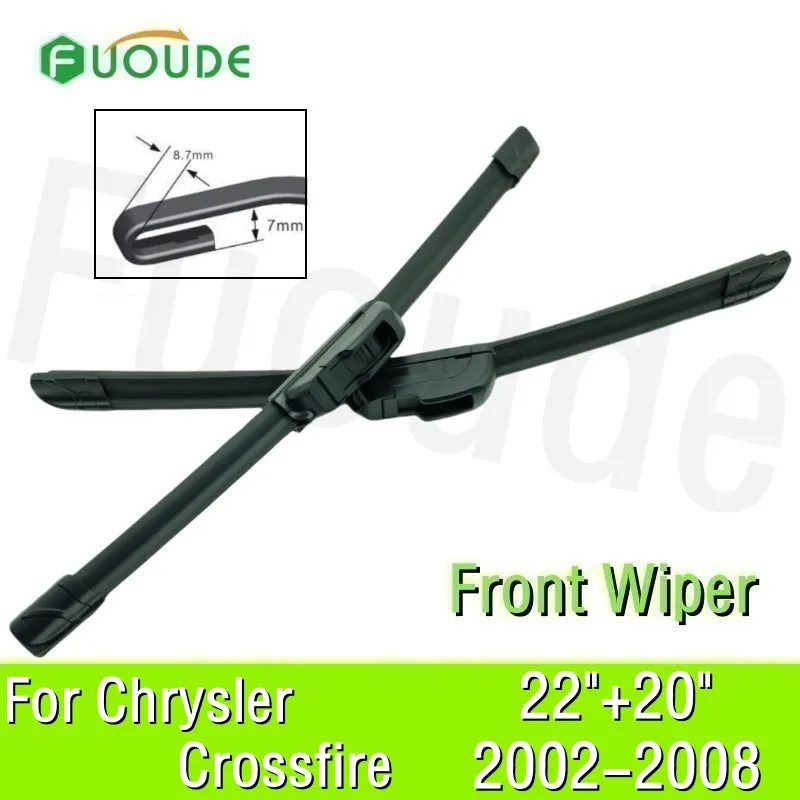 

Wiper Blade For Chrysler Crossfire 22"+20" Car Windshield Windscreen Rubber 2002 2003 2004 2005 2006 2008