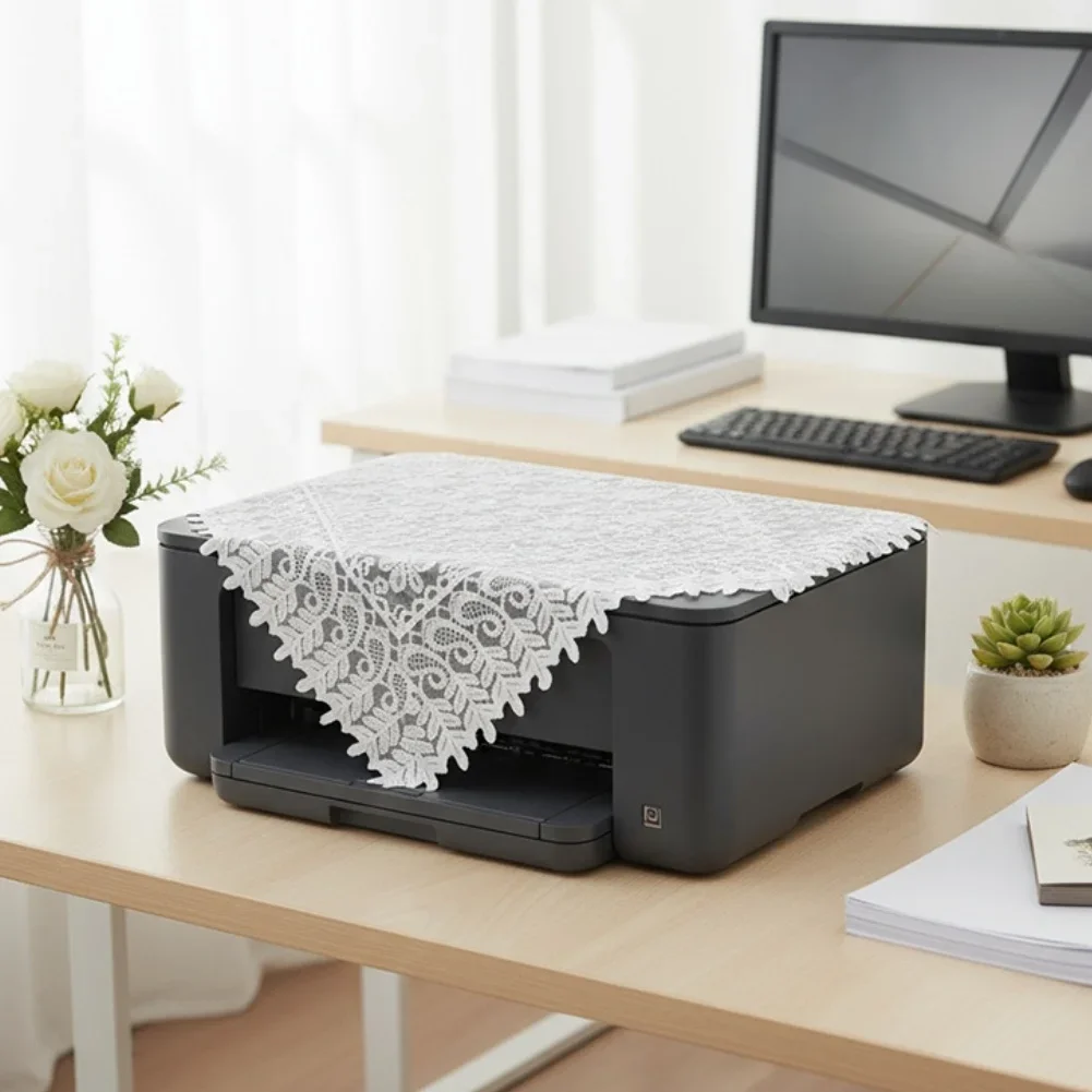 Elegant lace embroidered tablecloth for For Weddings everyday dining and special events with delicate macrame design