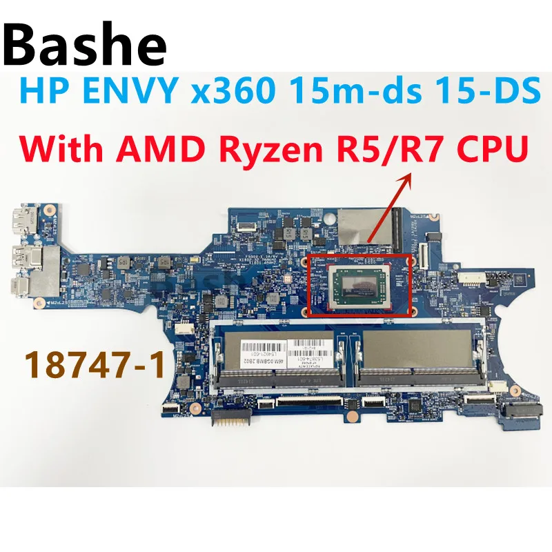 

For HP ENVY x360 15M-DS 15-DS laptop motherboard 18747-1 With AMD Ryzen R5/R7 CPU tested 100% OK fast delivery