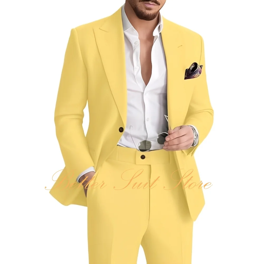 

Мужской льняной костюм, повседневные костюмы из двух предметов для мужчин, летний пляжный свадебный костюм для жениха, льняной пиджак, комплект брюк