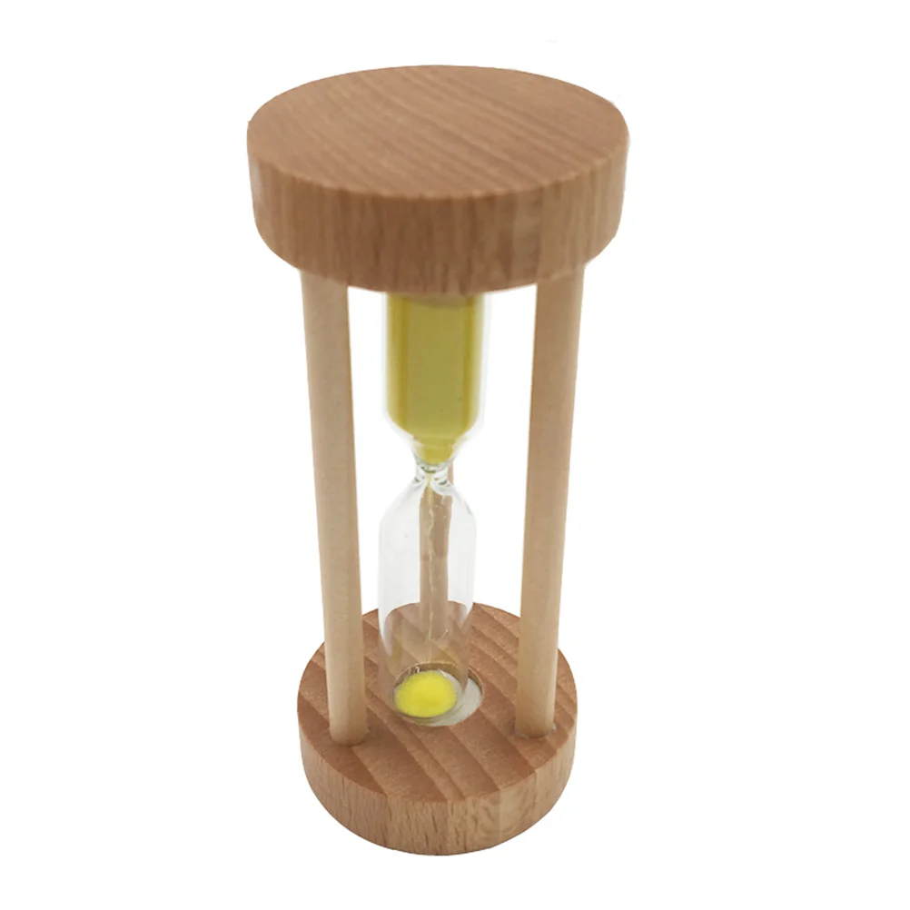 3 Min Cooking Timer Sand Clock Children's Room Exercise Sandglass Wooden Hourglass