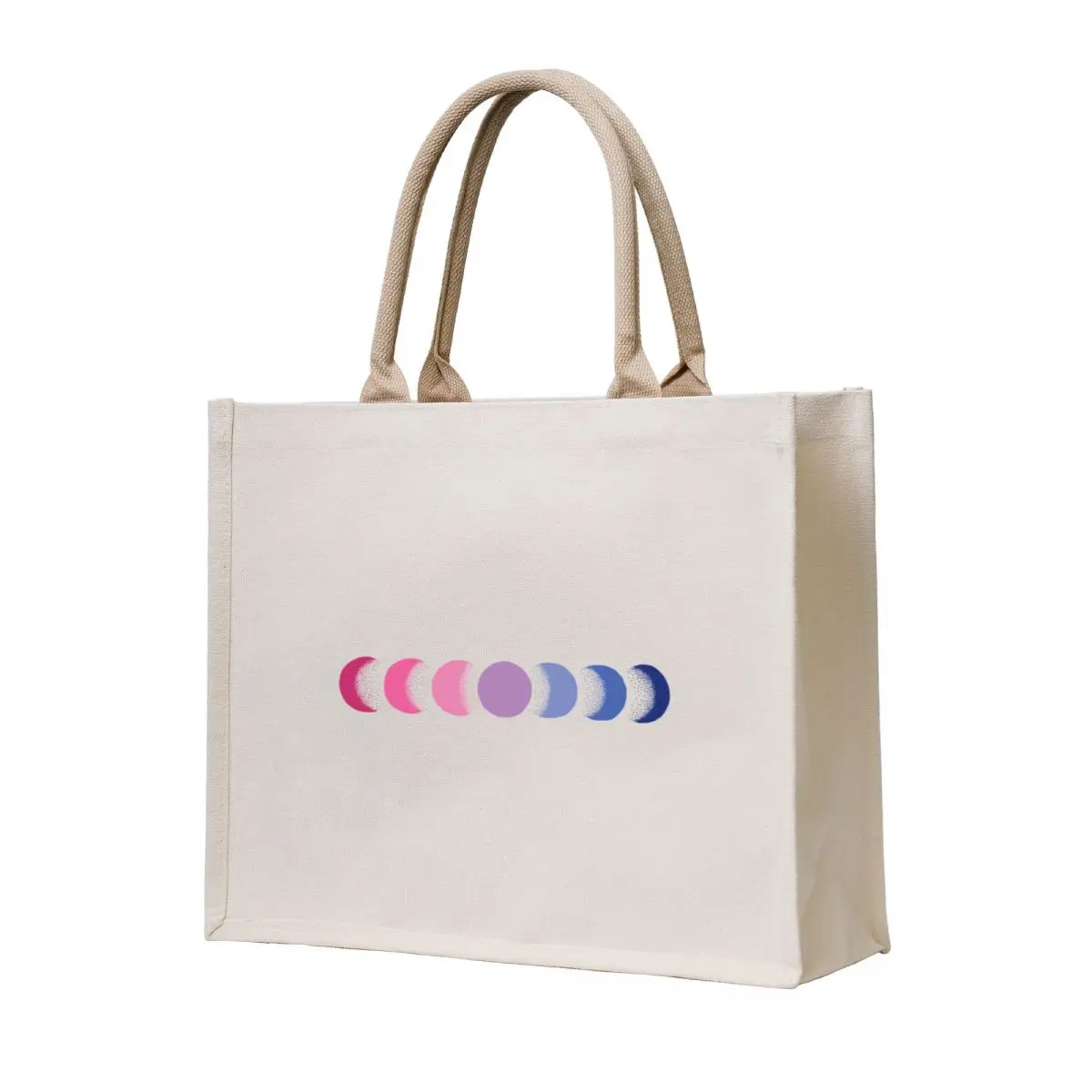 

bisexual moon phases Tote Bag cute tote bag shopping cart bags shopping trolley bag Shopping bags