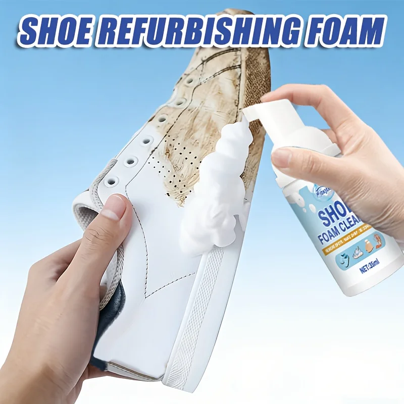 Winter Boot Care Essential Shoe Foam Refresher,No Water Needed,Fine Foam Dissolves Shoe Surface Stains,Suitable for Sports Shoes
