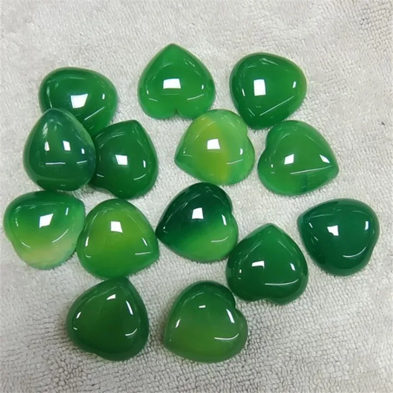 

10 шт. натуральный зеленый нефритовый камень кабошоны в форме сердца 20 мм хорошее качество цвета DIY ювелирные аксессуары Бесплатная доставка