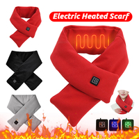 Electric Heating Scarf USB Charging Electric Heated Scarf Cold-Proof Heated Neck Scarf Washable for Climbing Hiking Cycling
