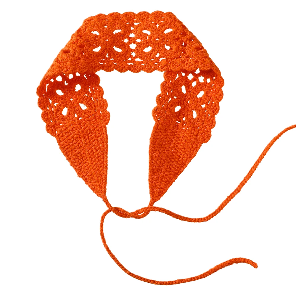 3 unids/set diadema de ganchillo de Color sólido bandas para el cabello de algodón tejidas diadema trenzada de aro para niñas adultas sombreros de Festival