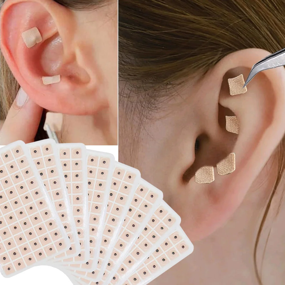 

600Pcs/lot Ear Care Tool Relaxation Ears Stickers Acupuncture Ear Protection Ear Massage Auricular-paster Press Seeds Cover Kit