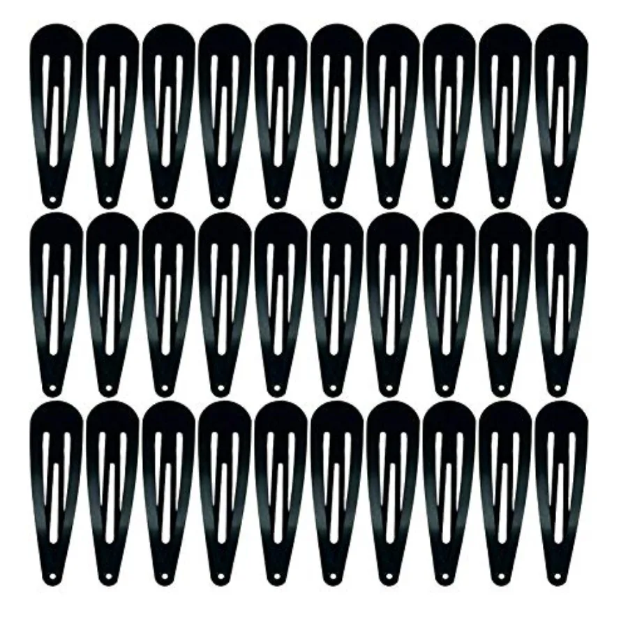 

30, 60 Pack 2 Inch Women Metal Snap Hair Clips Accessories No Slip Hair Barrettes Girls Women Hair Accessories