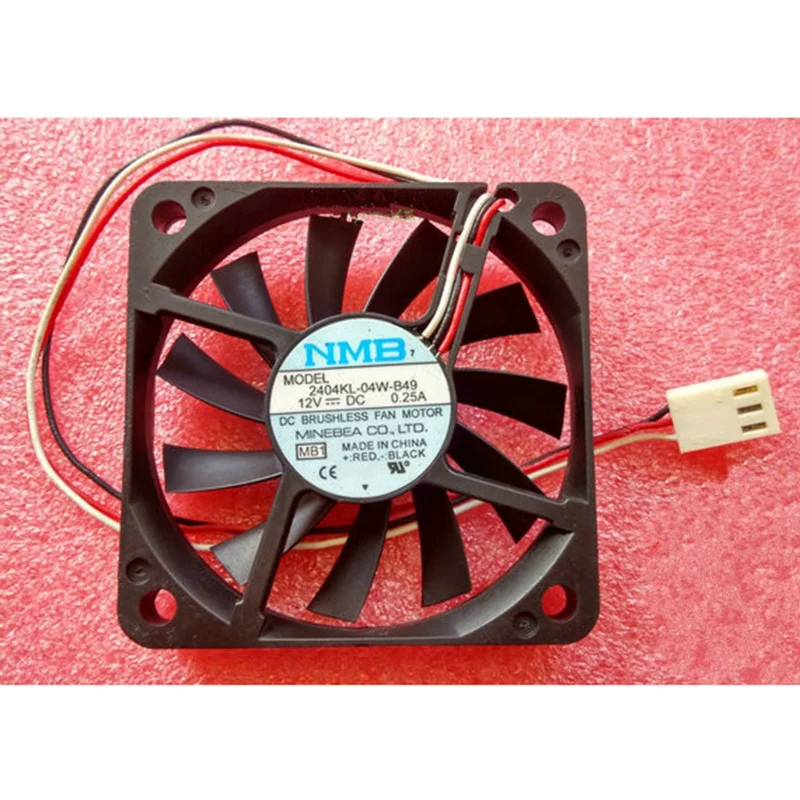 M  New NMB 2404KL-04W-B49 DC12V 0.25A 3 pin cooling Fan#QW