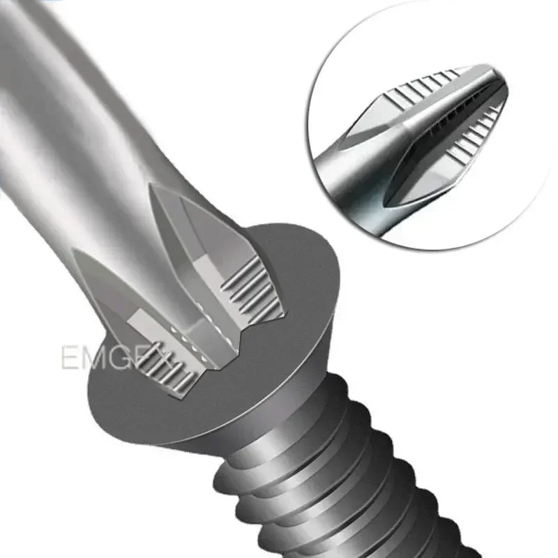 Juego de puntas hexagonales Phillips de 25mm, Mini puntas de destornillador antideslizantes con vástago para cabezal de lote de taladro