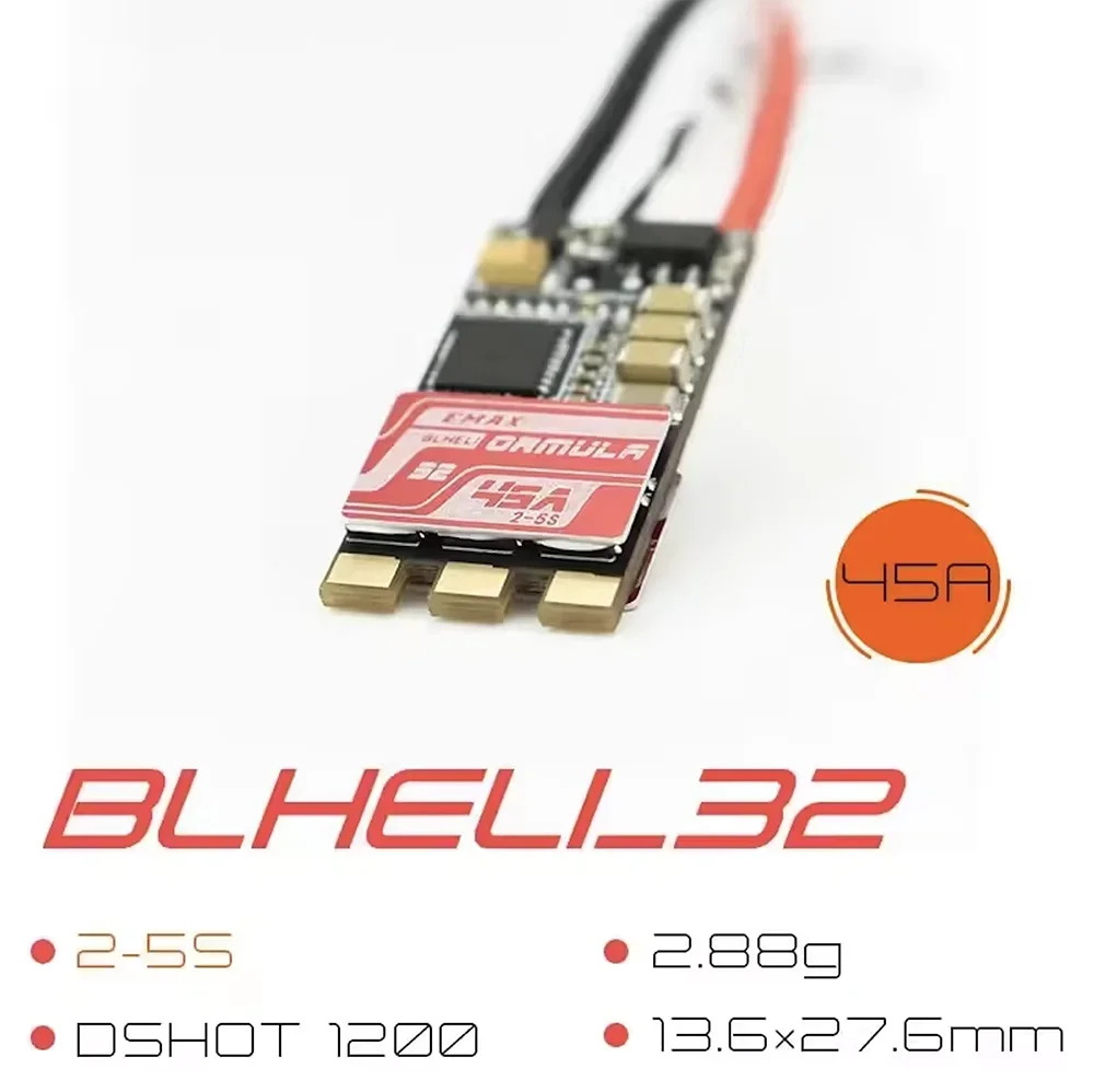 Hot EMAX Formula 45A Series ESC-ondersteuning BLHELI_32 2-5S voor FPV RC-vliegtuig
