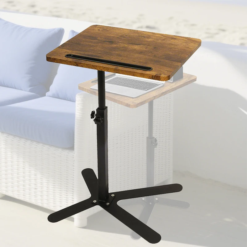 

40*30*45-80 Lifting Laptop Computer Desk for Bed Sofa Side Table Multifunctional Movable Coffee Table Living Room Work Tea Table