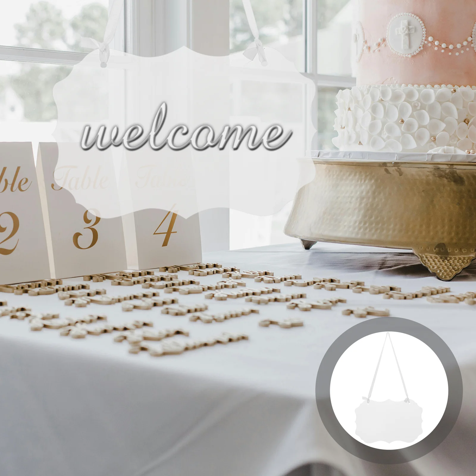 

3 pcs Acrylic Blank Name Tags For Chairs Wedding Reserved Signs Transparent Diy Decoration Seating Aisle Party Event Ceremony