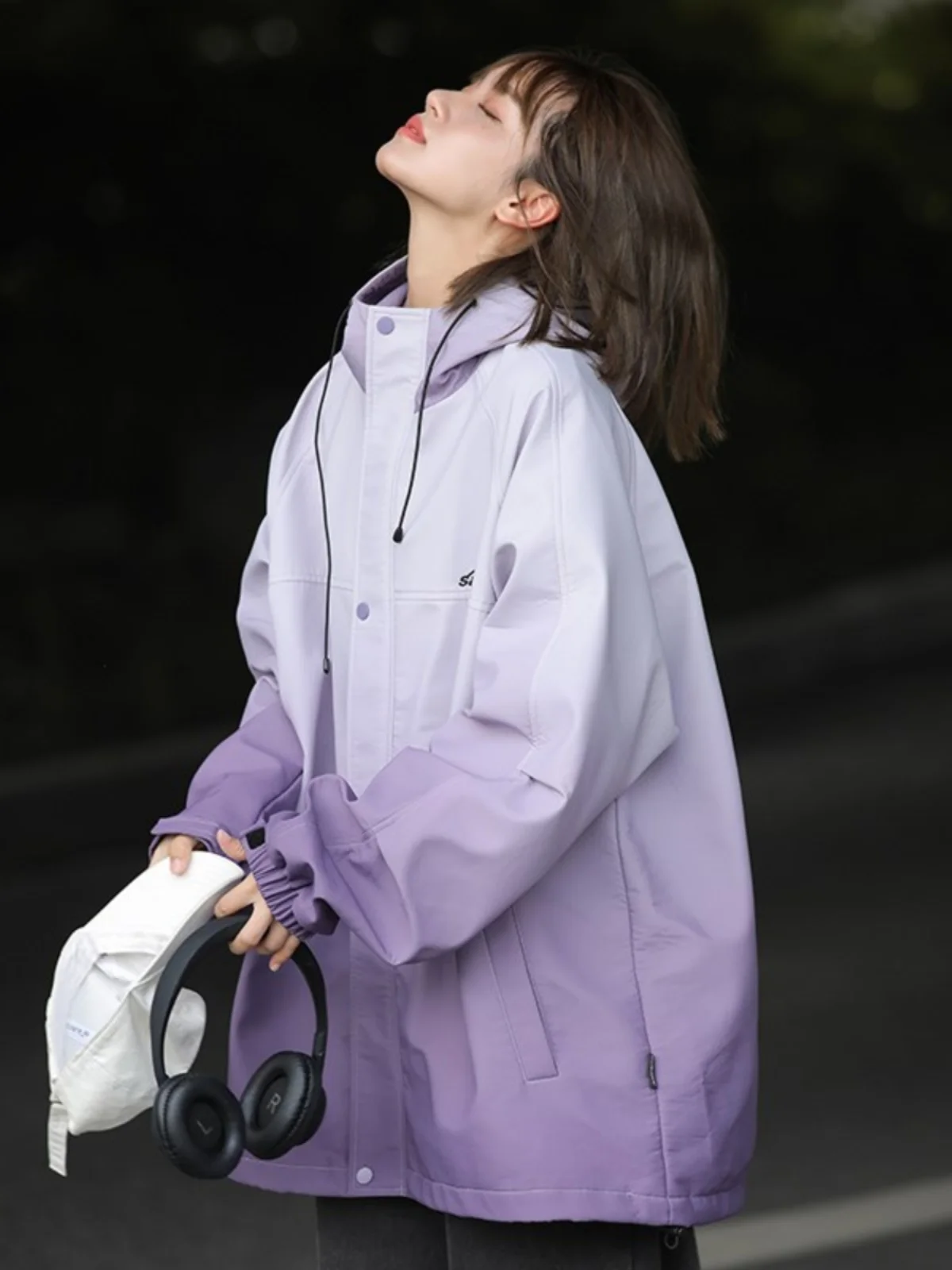 

Cleanfit Purple adient Baseball Jaet Men's Street Sle Flight Jaet oulder Pads American Wind Youth Alliance Autumn Ou...