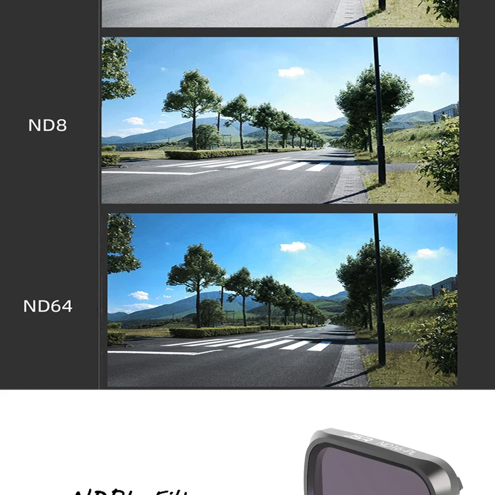 DJI Air 2S عدسة تصفية ND مجموعات مرشحات UV CPL ND4 ND8 ND16 ND32 ND64 ND1000 أجزاء مرشح العدسة لملحقات DJI Mavic Air 2S