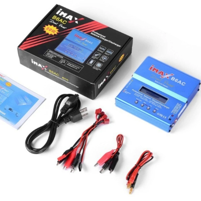 

IMAX B6AC 80W Balanced Charger Lithium Nickel-Hydride/Nickel-Cadmium Battery Pack Model Airplane Charging